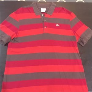 EUC short sleeve polo by Lacoste